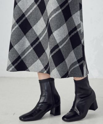 チェック柄 ニットスカート ／ セットアップ対応（1250FM11