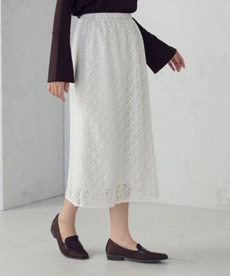 ＜COMME CA ISM (Women)＞２ＷＡＹ　Ｉラインレーススカート（１２５０ＦＭ１２）