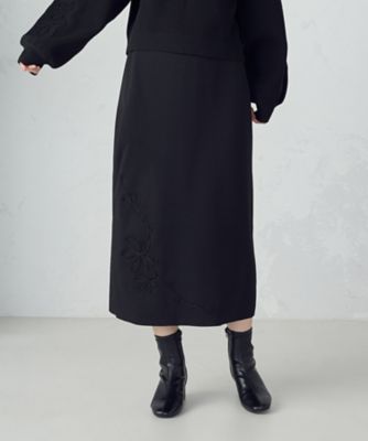 ＜COMME CA ISM (Women)＞コード刺繍　ナロースカート　／　セットアップ対応（１２５０ＦＭ１４）