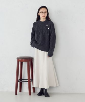 フリー【新品インポートセレクト】3D立体エスカルゴ仕様ボンディングスカート エスカルゴスカート（1250FM15） | COMME CA ISM (Women