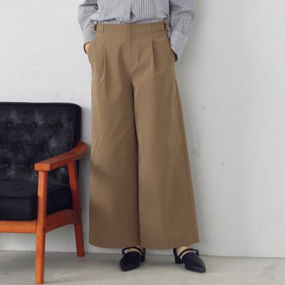 ＜COMME CA ISM (Women)＞チノワイドパンツ（１２５２ＰＣ０１）