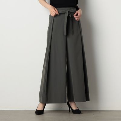 ＜COMME CA ISM (Women)＞★ＴＶ着用商品★ウエストリボン　ラップワイドパンツ（１２５２ＰＣ１２）