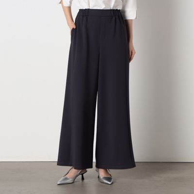 ＜COMME CA ISM (Women)＞【セットアップ対応】ジョーゼットジャージー　ワイドパンツ（１２５２ＰＥ０３）