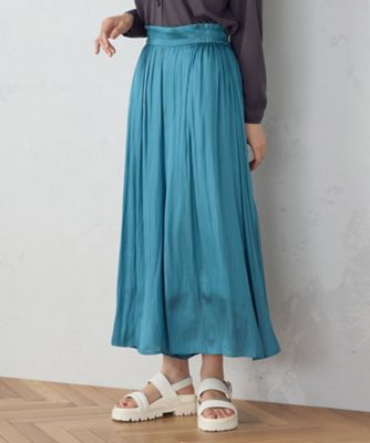 割線サテン スカーチョ ／ セットアップ対応（1252PI01