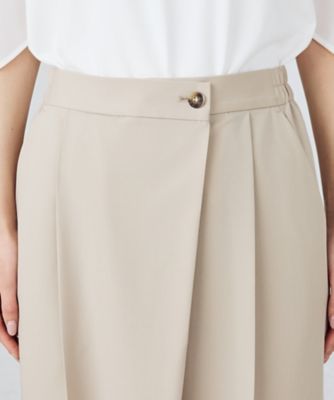 ポリエステルレーヨンストレッチラップ風ワイドパンツ（１２５２ＰＫ０２）