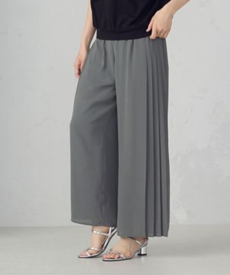 ＜COMME CA ISM (Women)＞サイドプリーツデザイン　パンツ（１２５２ＰＭ０３）