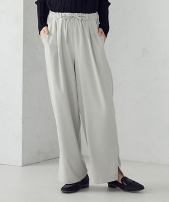 ＜COMME CA ISM (Women)＞裾スリットストレートシルエット　イージーパンツ（１２５２ＰＭ０９）
