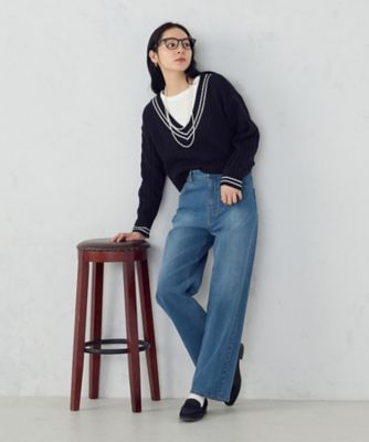 10オンスストレッチデニム ストレートパンツ（1252PO01