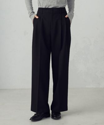 ＜COMME CA ISM (Women)＞ストレッチツイル　２タックワイドパンツ　／　セットアップ対応（１２５２ＰＯ０３）