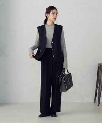 ストレッチツイル 2タックワイドパンツ ／ セットアップ対応