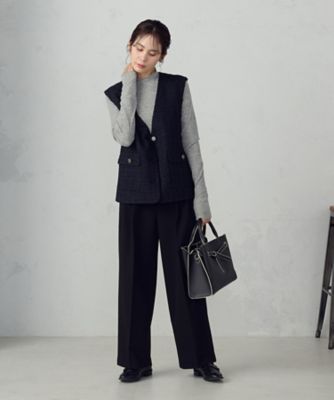 ストレッチツイル 2タックワイドパンツ ／ セットアップ対応