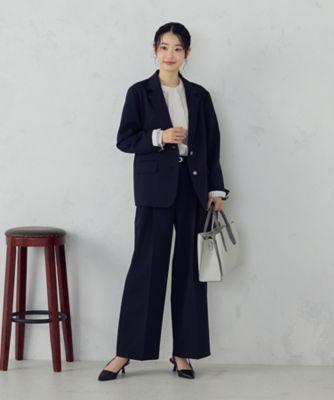 ストレッチツイル 2タックワイドパンツ ／ セットアップ対応