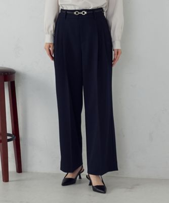 ストレッチツイル 2タックワイドパンツ ／ セットアップ対応