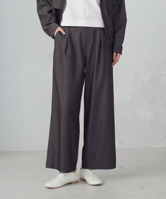 ＜COMME CA ISM (Women)＞デニムライク　ワイドパンツ／セットアップ対応（１２５２ＰＯ１２）