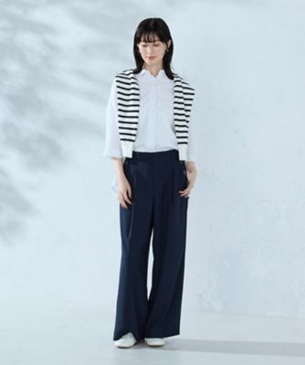 みり☆様ネイビーs 麻調ストレッチ マリンパンツ（1252PO15） | COMME CA ISM