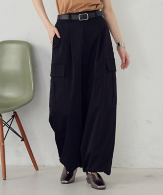 ＜COMME CA ISM (Women)＞ポリエステルマイクロツイル　カーゴパンツ（１２５２ＰＯ１６）