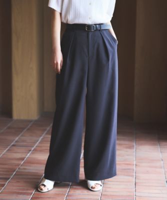Caliyeah国内生産CLASSIC 3ｘ2ｍｍロンスプBZオーダー料込 リネンライクインタックワイドパンツ ／ セットアップ対応