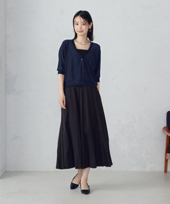 クロップド ラメ ドルマンシルエット カーディガン（1256CM03