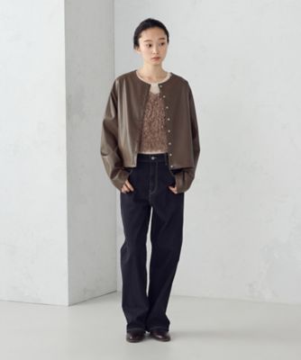 M*i様 新品♡タグ付♡スカーフコンビカーディガン♡36♡キャメル グレースコンチネンタル GRACE CONTINENTAL スカーフコンビ