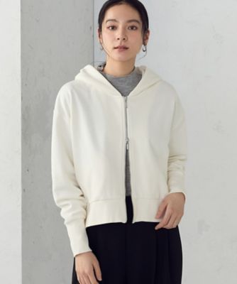 ＜COMME CA ISM (Women)＞裏毛　ジップアップパーカー（１２５６ＣＯ０１）