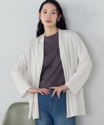 ＜COMME CA ISM (Women)＞【接触冷感・ＵＶカット・防シワ】夏定番の着流しカーディガン（１２５６ＣＯ０２）