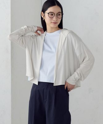 ＜COMME CA ISM (Women)＞【接触冷感・ＵＶカット・防シワ】着流しフーディ（１２５６ＣＯ０３）