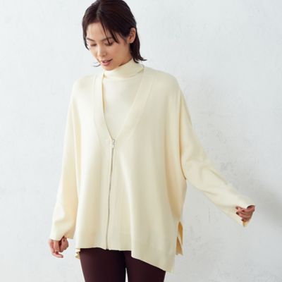 ＜COMME CA ISM (Women)＞ニットポンチョ　カーディガン（１２５７ＫＡ０７）