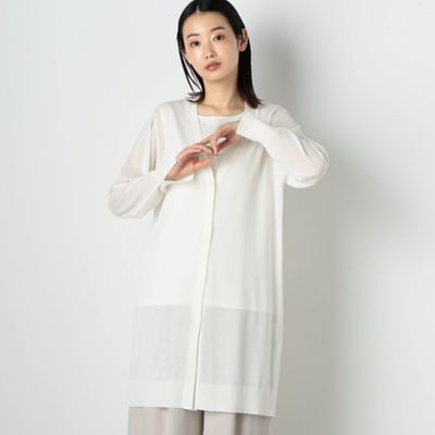 ＜COMME CA ISM (Women)＞シアー　ロング　カーディガン（１２５７ＫＣ０７）