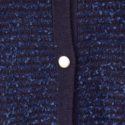 リボンヤーン　ツイード調　カーディガン（１２５７ＫＧ０１）