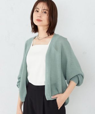 ＜COMME CA ISM (Women)＞ＭＡＤＥ　ＩＮ　ＪＡＰＡＮ　和紙カーディガン（１２５７ＫＧ０６）