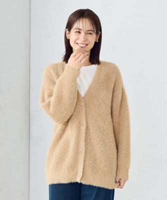 KAMIYA シャギーカーディガン KAMIYA シャギーカーディガン モヘアライクシャギーニット