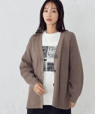 ミドルゲージ 畦カーディガン（1257KI10） | COMME CA ISM