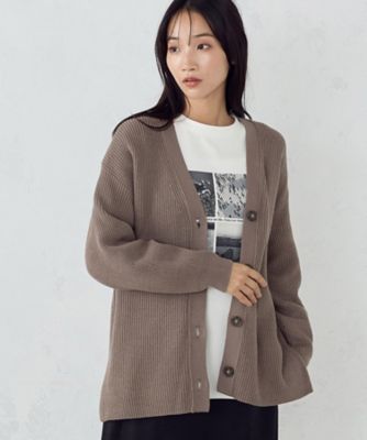 ミドルゲージ 畦カーディガン（1257KI10） | COMME CA ISM