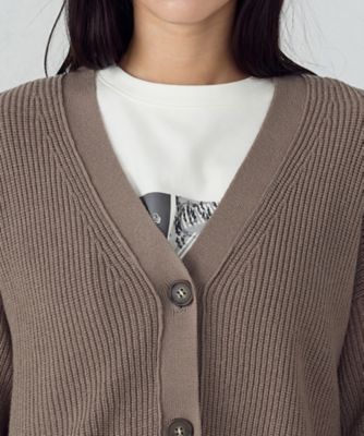 ミドルゲージ 畦カーディガン（1257KI10） | COMME CA ISM