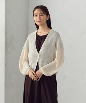 ＜COMME CA ISM (Women)＞ＭＡＤＥ　ＩＮ　ＪＡＰＡＮ　和紙カーディガン（１２５７ＫＫ０７）