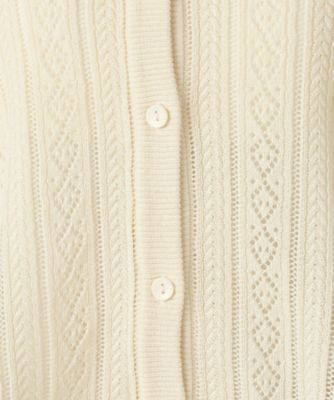 【ウォッシャブル】透かし柄半袖ニットシャツ（１２５７ＫＫ１１）