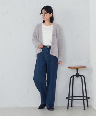 SOMETHING ウォッシャブルシャギーニットカーディガン レディース COMME CA ISM（コムサイズム） カーディガン 「ウォッシャブル
