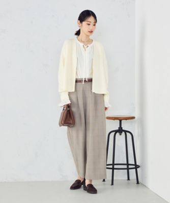 地柄 ジップカーディガン（1257KM05） | COMME CA ISM (Women