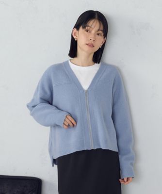 地柄 ジップカーディガン（1257KM05） | COMME CA ISM (Women