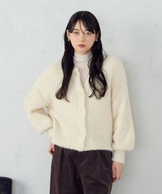 ＜COMME CA ISM (Women)＞ネップシャギー　２ＷＡＹ　カーディガン（１２５７ＫＭ０９）