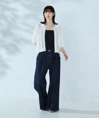 ウォッシャブル】メッシュ ニットシャツ（1257KO06） | COMME