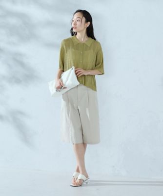 ウォッシャブル】メッシュ ニットシャツ（1257KO06） | COMME