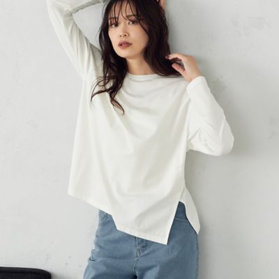 ＜COMME CA ISM (Women)＞長袖Ｔシャツ（１２６０ＣＣ０３）