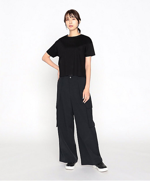 ボックスシルエット クロップド丈 Tシャツ(1260CE02 ボックスシルエット クロップド丈 Tシャツ(1260CE02
