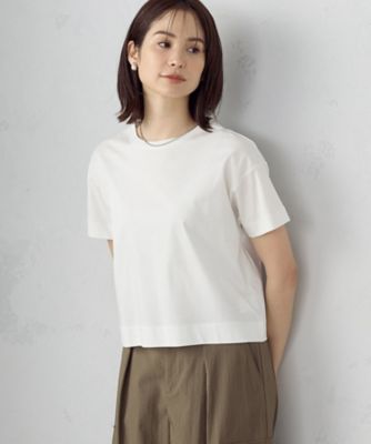 ＜COMME CA ISM (Women)＞ボックスシルエット　クロップド丈Ｔシャツ（１２６０ＣＩ０１）