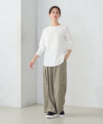 後ろスリット　Ｔシャツ　（長袖）（１２６０ＣＩ０２）