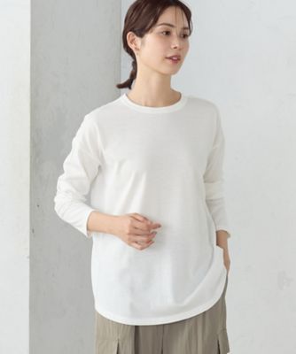 後ろスリット　Ｔシャツ　（長袖）（１２６０ＣＩ０２）
