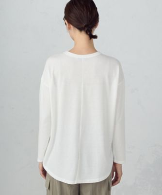 後ろスリット　Ｔシャツ　（長袖）（１２６０ＣＩ０２）