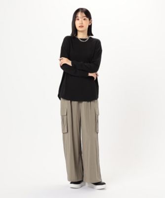 後ろスリット　Ｔシャツ　（長袖）（１２６０ＣＩ０２）