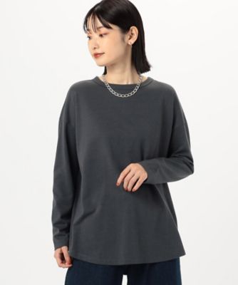 後ろスリット　Ｔシャツ　（長袖）（１２６０ＣＩ０２）